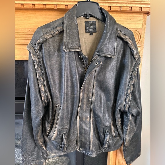 Vintage Aerosmith Leather Jacket Size Medium *RARE* - Picture 2 of 5